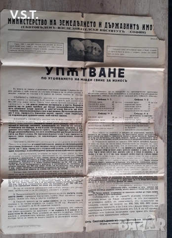  Царство България 1939 г. Рядък Антикварен Плакат