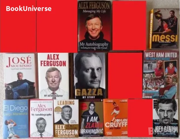 Футболни книги на английски език - с АВТОГРАФ от сър Алекс Фъргюсън!