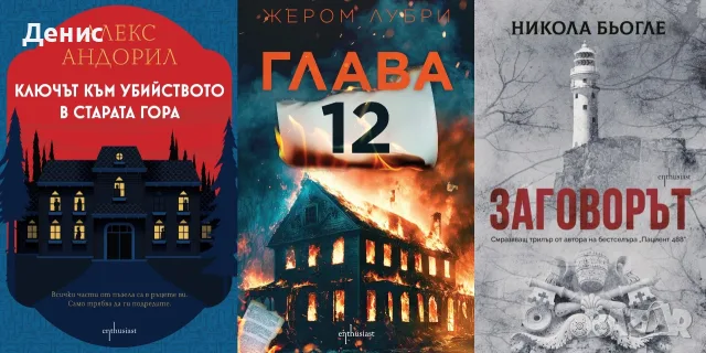 Трилъри и криминални романи от изд. Ентусиаст– 05:, снимка 12 - Художествена литература - 55612020