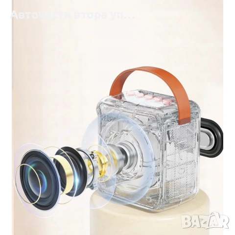 Караоке комплект с 2 безжични микрофона, LED, Bluetooth, снимка 3 - Други - 54488133