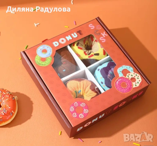 Кутия с чорапи - 4 чифта, снимка 6 - Подаръци за жени - 54150180