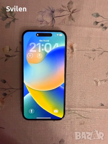 iPhone 14 Pro Max с вградена памет от 256GB в цвят Natural Titanium. Подарък седем броя кейс., снимка 10 - Apple iPhone - 54227765