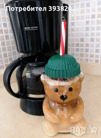 Стъклена чаша мече🤎🐻 Приемаме предварителни поръчки,чашките се зап