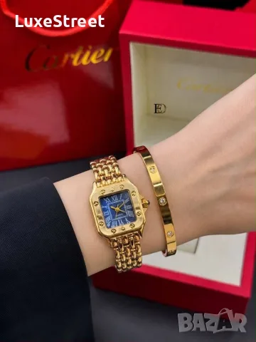 Cartier 🤍 Дамски Часовник + Гривна , снимка 11 - Дамски - 55336469