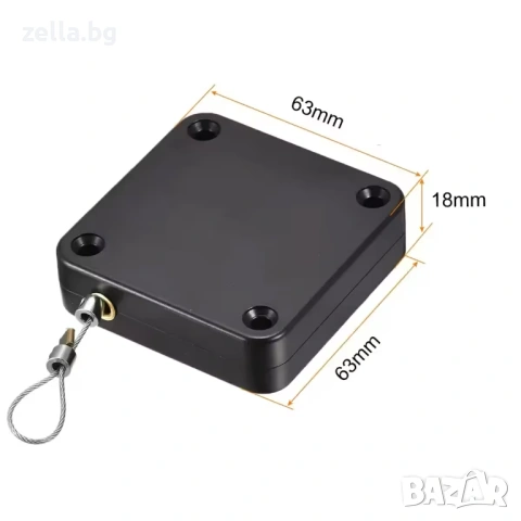 Автоматичен механизъм за затваряне на врати, 1200g, стоманено въже 1.2м, монтаж без пробиване 10300, снимка 3 - Мъжки - 54663194