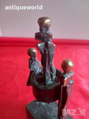 СТАВРИ КАЛИНОВ Малка Бронзова Пластика , Статуетка, снимка 5 - Антикварни и старинни предмети - 54144118