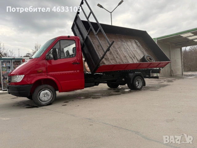 Тристранен самосвал  Mercedes sprinter 412 2.9 матор 120 к.с, цената е 10800 евро за инф 0897424638