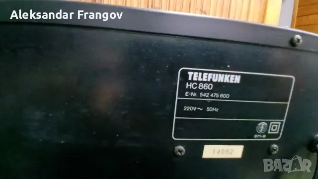 TELEFUNKEN HC 860 - made in Germany 🇩🇪 , снимка 7 - Декове - 55406371
