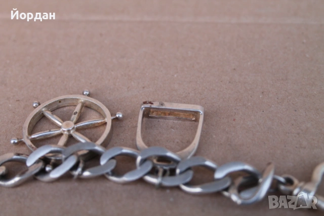 Дамска сребърна гривна , снимка 11 - Гривни - 54056532