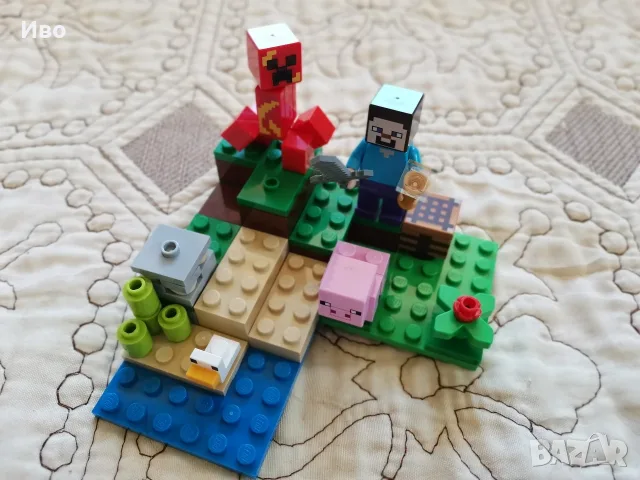 LEGO Minecraft Ранчото на зайците 21181 плюс LEGO Minecraft Засада на Creeper 21177., снимка 8 - Конструктори - 55689591