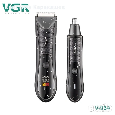 VGR V-934 – Професионален 2 в 1 тример за нос и тяло, снимка 2 - Тримери - 54276495