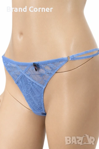 Hunkemöller дамски дантелени бикини в синьо – размер M, снимка 2 - Бельо - 54548910