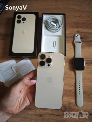 iPhone 13 Pro 128GB Gold + Apple Watch SE 44mm