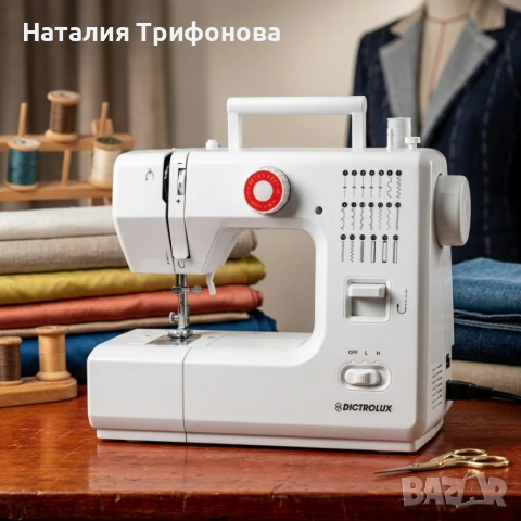 Компактна шевна машина Annabella – 20 шевни програми, двойна нишка и лесна работа за начинаещи и нап, снимка 4 - Шевни машини - 55092791