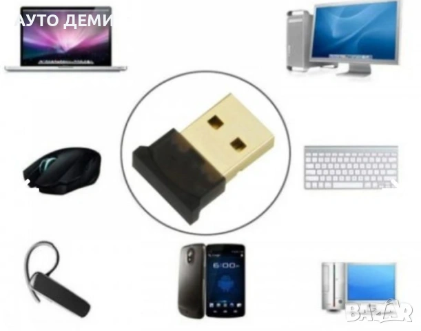 *ТОП* Блутут 5.0 bluetooth 5.0 слушалка с usb адаптер и Bluetooth 4.0, снимка 17 - Слушалки, hands-free - 30581292