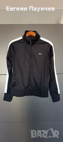 Under armour резмер XS дамско горнище с цип в черен цвят 