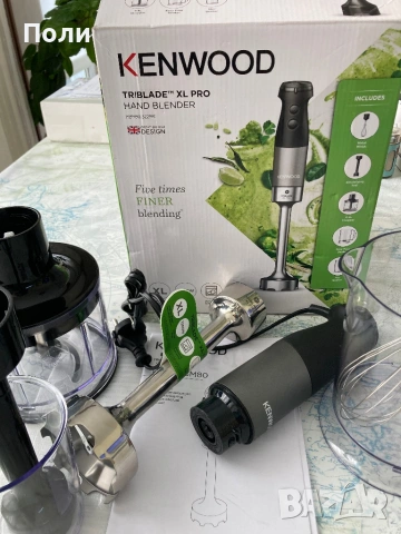  нов пасатор Kenwood Triblade XL Pro HBM80.322BK – 1200W, снимка 3 - Блендери - 54941884