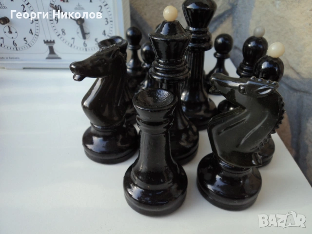 фигурки и часовник за шах, снимка 2 - Шах и табла - 54392783