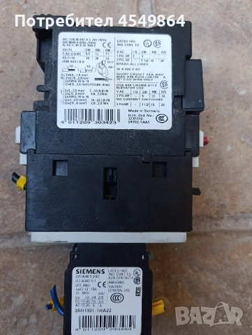 Siemens SIRIUS 3RT1025-1B..0 Contactor 25A 11kW – Използван, Отлично състояние, снимка 2 - Друга електроника - 54969058