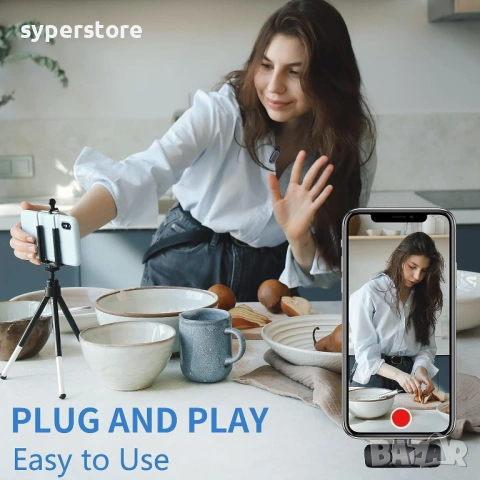 Безжичен микрофон за телефон Digital One SP01081 K9, Wireless Microphone, професионален микрофон, снимка 5 - Микрофони - 54073764