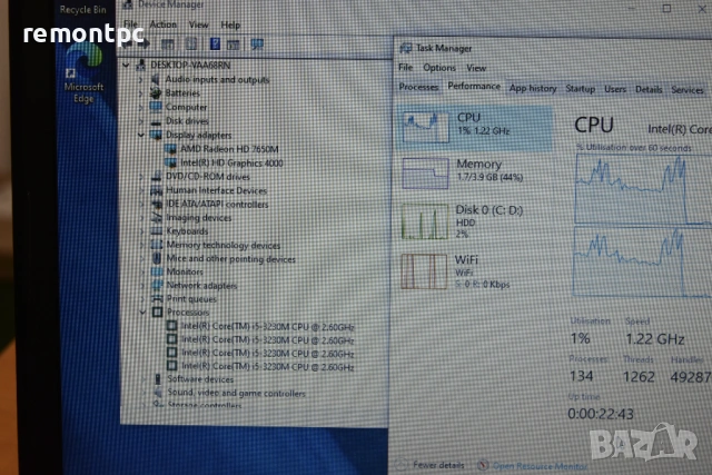 Лаптоп HP ProBook 4540s с процесор Intel® Core™ i5-3230M 2.60GHz, Ivy Bridge, 4GB, AMD Radeon 500 GB, снимка 10 - Лаптопи за игри - 54191284
