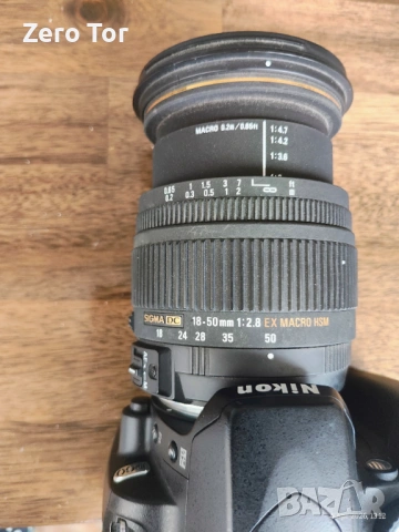 Nikon D60 + Sigma DC 18-50mm + зарядно х батерии , снимка 4 - Фотоапарати - 54088594