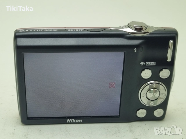 Nikon Coolpix S3000 12MP Digital Compact Camera RED 4x Zoom, снимка 12 - Фотоапарати - 55162626