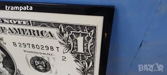 НАЙ ДОБРАТА ОФЕРТА Картина / Пано Един Долар / One Dollar 145x70см., снимка 5 - Картини - 55533510
