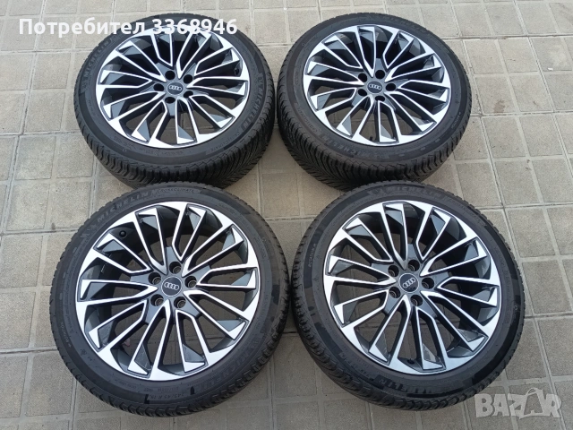 Оригинални джанти Ауди 19" 5х112 с гуми Michelin 245/45/19 Audi A6 Competition 5x112 , снимка 2 - Гуми и джанти - 55077248