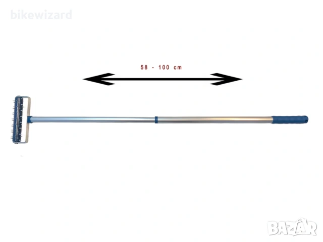 Валяк с шипове 150x500 мм и Телескопична дръжка  НОВО