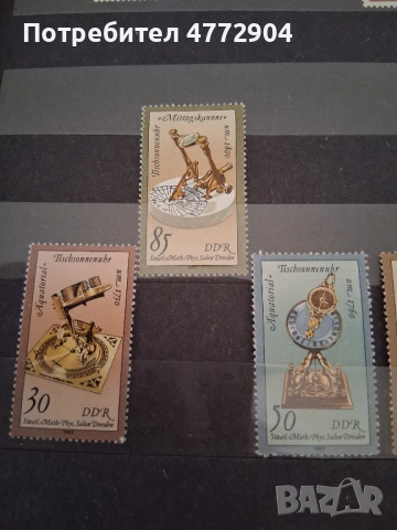 пощенски марки Германия 1983г. часовници, снимка 3 - Филателия - 54419900