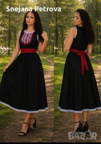 Рокли с фолклорни мотиви , снимка 9 - Рокли - 54107987