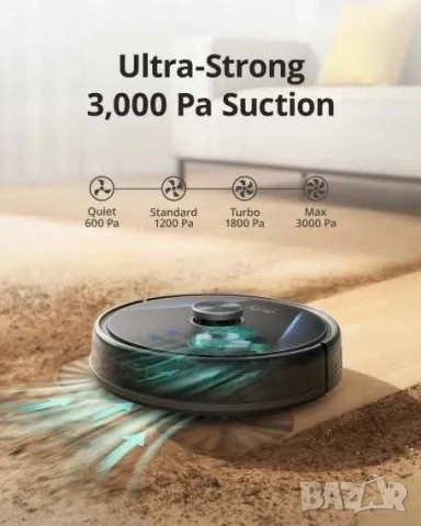 Робот прахосмукачка Eufy RoboVac LR30 Hybrid, снимка 7 - Прахосмукачки - 54612685