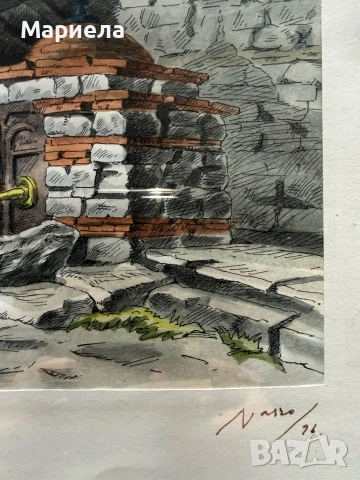 Цветна графика,Несебър,цена 45 евро., снимка 2 - Декорация за дома - 53980165