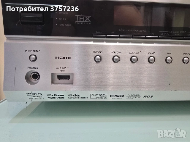 Ресийвър Onkyo TX-SR707, снимка 3 - Ресийвъри, усилватели, смесителни пултове - 55052503