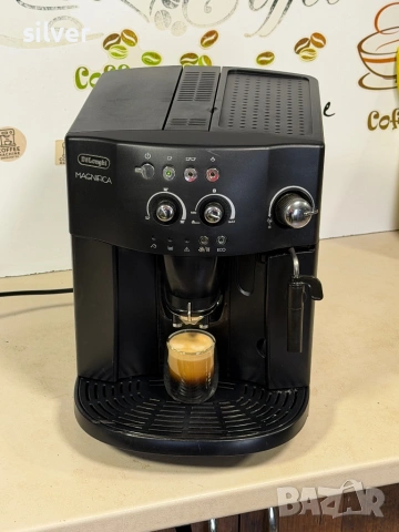 Кафемашина кафе автомат delonghi magnifica с гаранция, снимка 4 - Кафемашини - 53986802