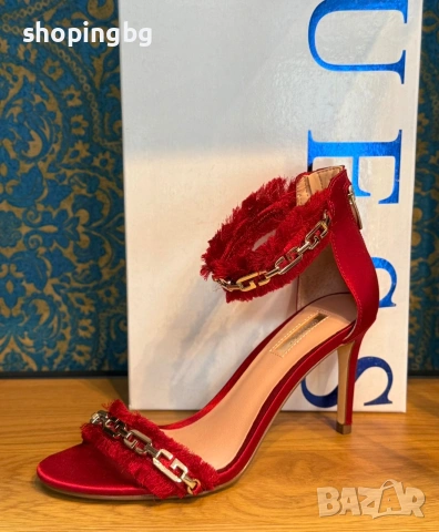 Дамски сандали на ток GUESS , снимка 2 - Сандали - 54781276