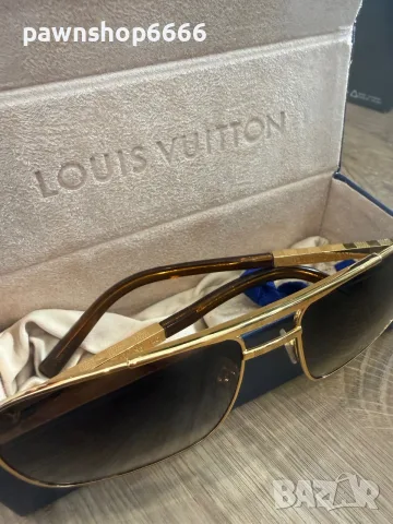 Оригинални мъжки слънчеви очила Louis Vuitton Attitude (Z0259U) – Златисти, снимка 6 - Слънчеви и диоптрични очила - 55693408