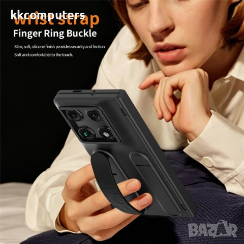 Калъф за Motorola Razr Fold 5G с Визитник, Стойка, Каишка и Протектор – 5 цвята, снимка 11 - Калъфи, кейсове - 54697666