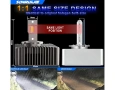 LED D5S / D5R Крушки SONRUIJIE 120W 24000LM 6000K – Plug & Play CANBUS, снимка 3