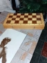 Шах табла48/48 с дърв. фигури пулове,куфар за пикник , снимка 4