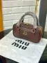 Miu Miu Нова Дамска Кожена Чанта Миу Миу Различни Цветове , снимка 7