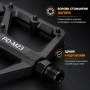 Композитни платформени педали PROMEND M23, Ултралеки, 275g, CR-MO ос, Цветове, снимка 12
