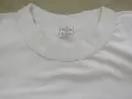 Класическа мъжка бяла памучна тениска XXL, снимка 3