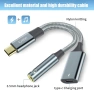 Преходник DAC USB C към 3,5 мм Aux жак за слушалки и адаптер за зарядно USB C 60W бързо зареждане , снимка 2