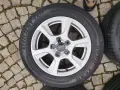 4бр ОРИГИНАЛНИ НЕМСКИ ЛЕТИ Audi джанти 5Х112, 16" с гуми GOODYEAR EFFICIENT GRIP 225/55/16, снимка 4