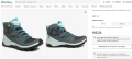 туристически обувки / маратонки  Salomon Outline Mid GTX  GORE-TEX номер 37,5-38  водоустойчиви , снимка 2