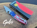 Сгъваем нож Spyderco C81ALL Paramilitary 2 ,с графика на американското знаме, снимка 10