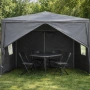 Просторна градинска шатра - стабилна конструкция и водоустойчива рамка, снимка 11