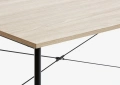 Бюро VANDBORG 60x120 цвят светъл дъб/черно, снимка 2